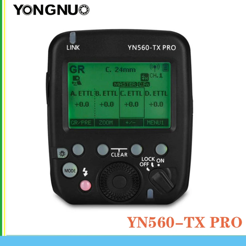 YONGNUO YN560-TX PRO YN560-TX Pro C/N / S Kablosuz Manuel Flaş Verici Tetik YN200 YN560 IV Flaş Verici Tetik